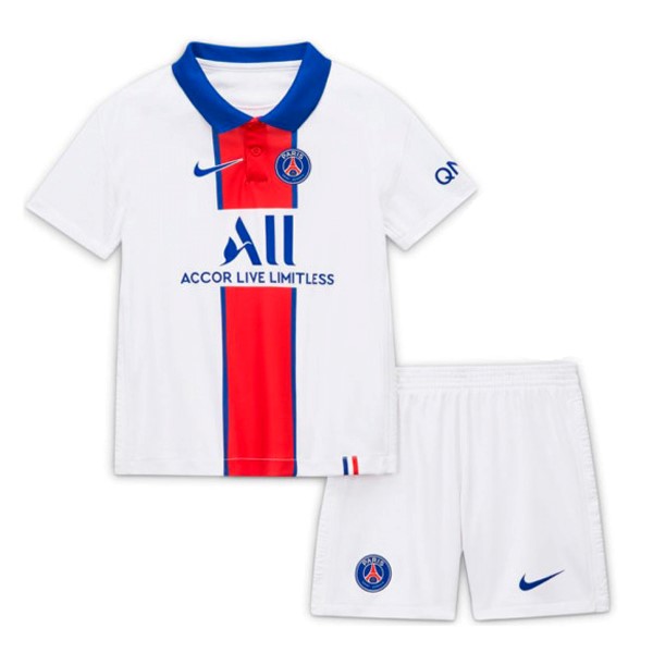 Camiseta Paris Saint Germain 2ª Niños 2020 2021 Blanco